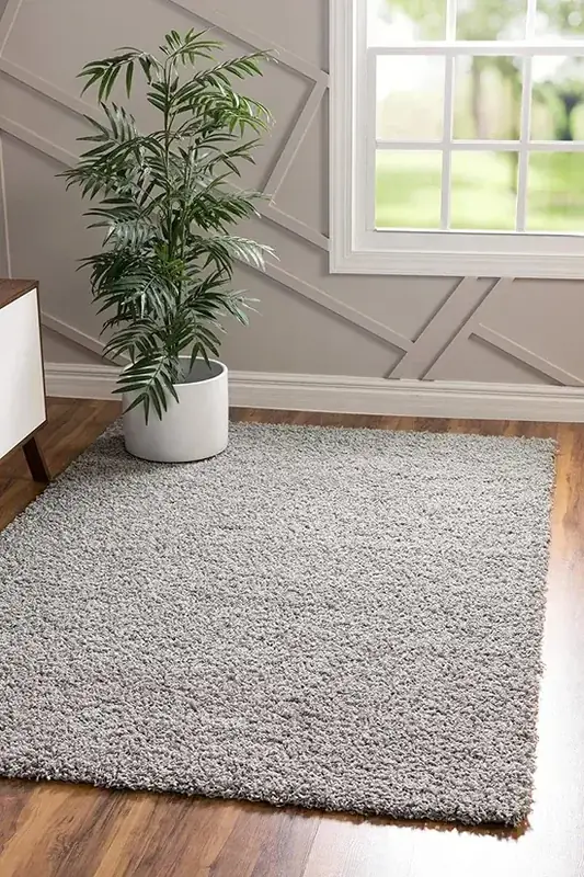 Unique Loom Solid Shag Collection Rug — view 3