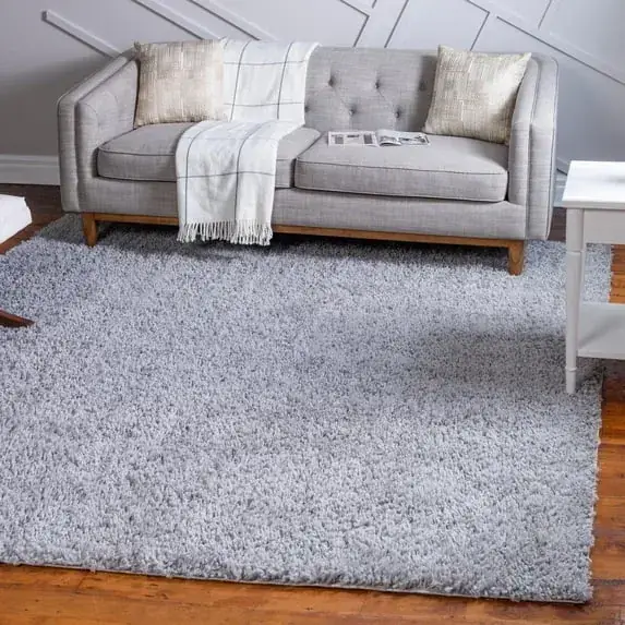 Unique Loom Solid Shag Collection Rug — view 4