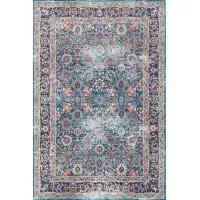 Ruggable Vintage Celestine Teal Blue Rug — view 3