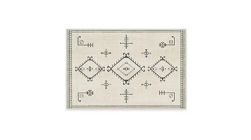 Ruggable Vintage Damali Black White Rug — view 2