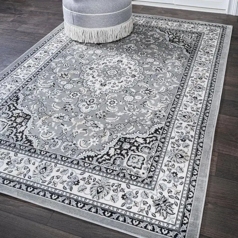 Jonathan Y 9X12 Ivory Dark Gray Rug — view 3