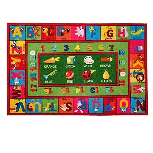 ACR Home 40 ABC Playroom Black Rug — view 4