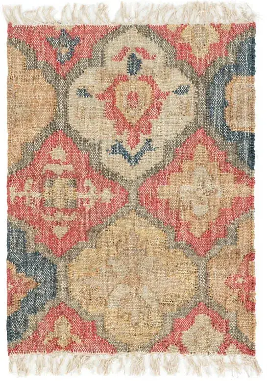 Dash & Albert Pali Multicolor Geometric Anti-slip Rug — view 3