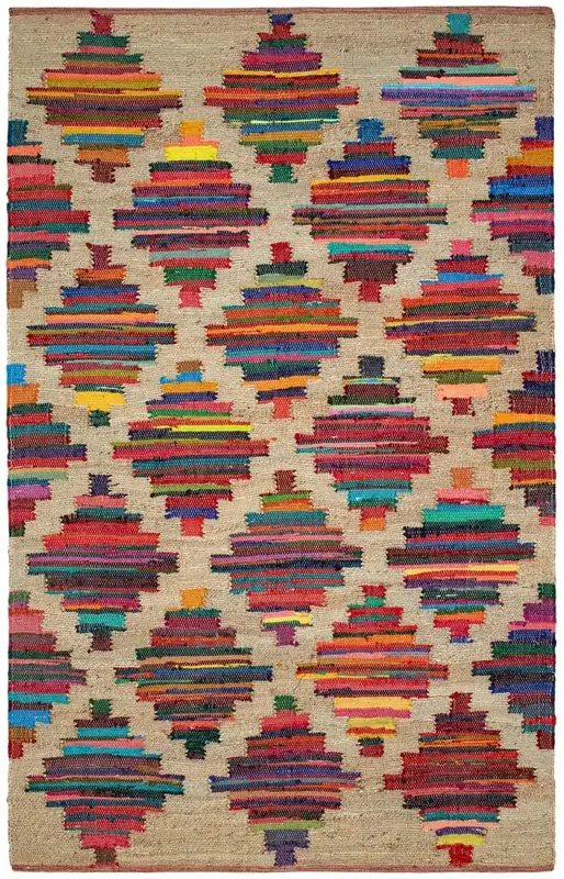 Dash & Albert Pali Multicolor Geometric Anti-slip Rug — view 4