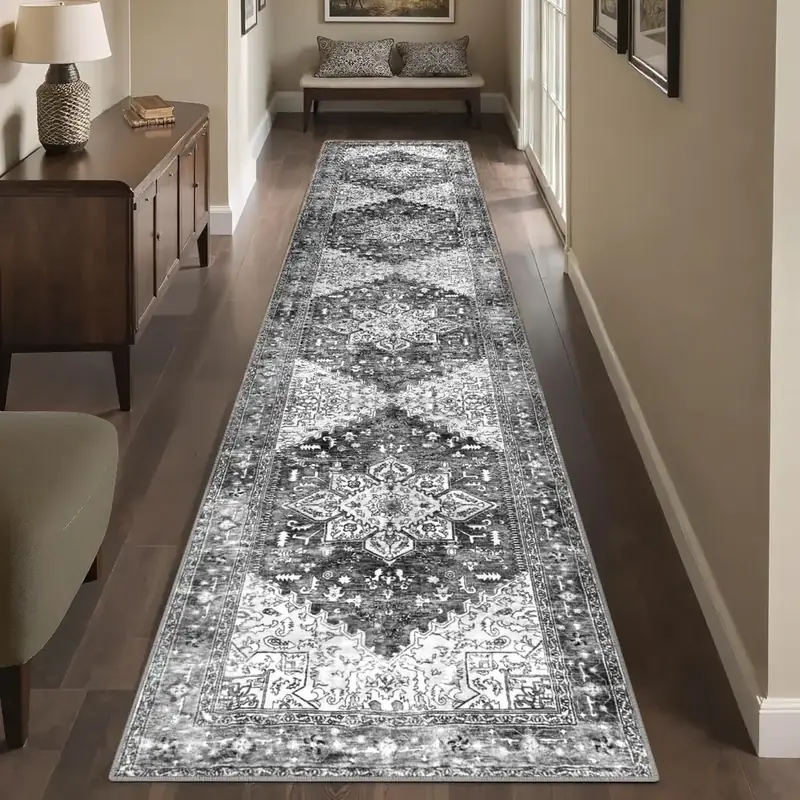 Yamaziot Boho Vintage Rubber Backing 2×10 Rug — view 3