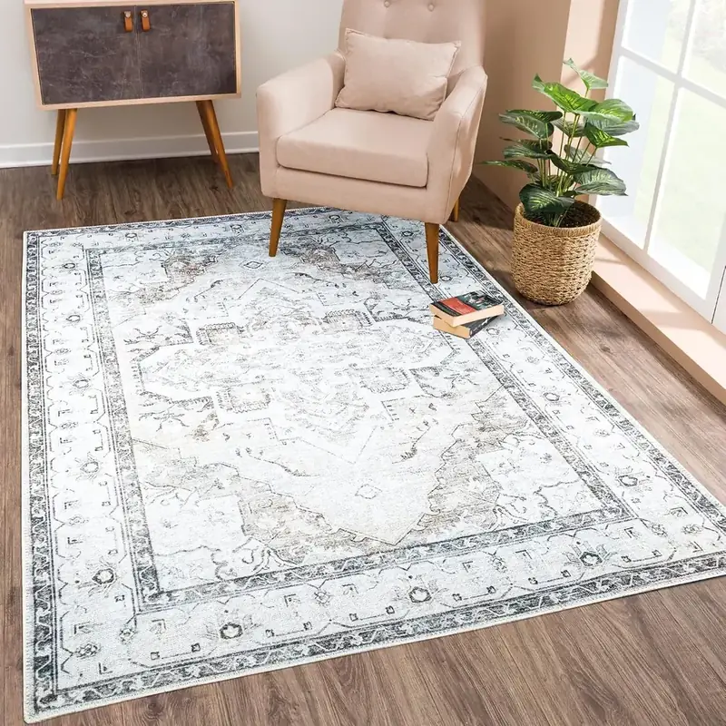Bloom Rugs Beige Off White Traditional Rug — view 2