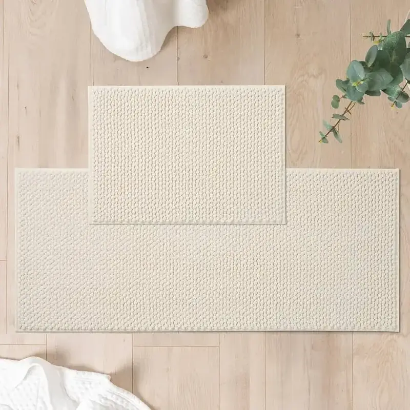 Freshmint Chenille Mats Of Beige Rug — view 2