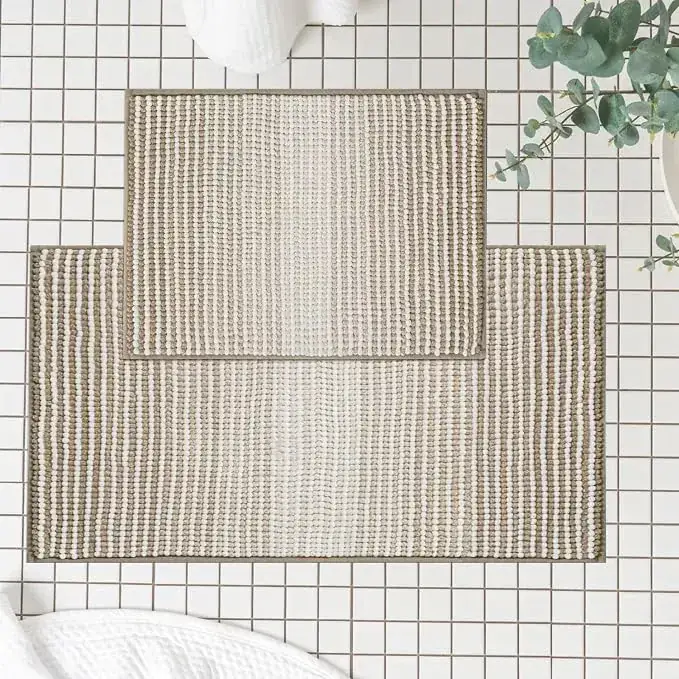 Freshmint Chenille Mats Of Beige Rug — view 3