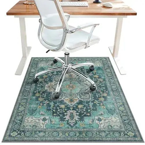 Besblee Chair Hardwood Tile Floor Rug
