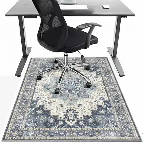 Besblee Chair Hardwood Tile Floor Rug — view 4