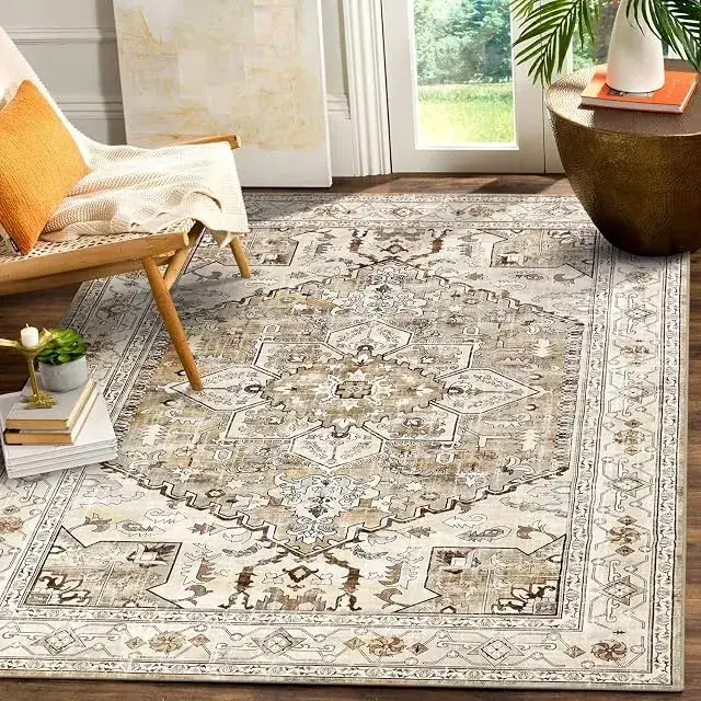 Yamaziot Boho Vintage Floor Distressed Rug — view 3