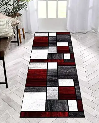 Royhome Hallways Abstract Rainbow Rug — view 4