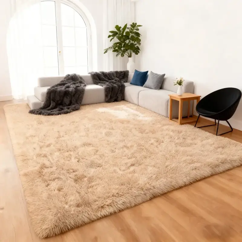 Vecarf Solid Gray Rug — view 4