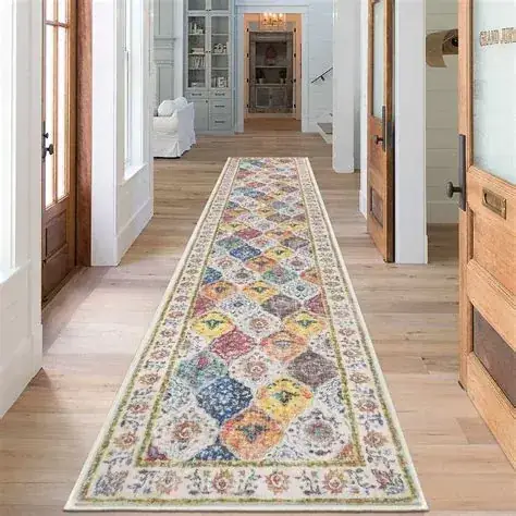 Yamaziot Boho Vintage Rubber Backing 2×10 Rug — view 2