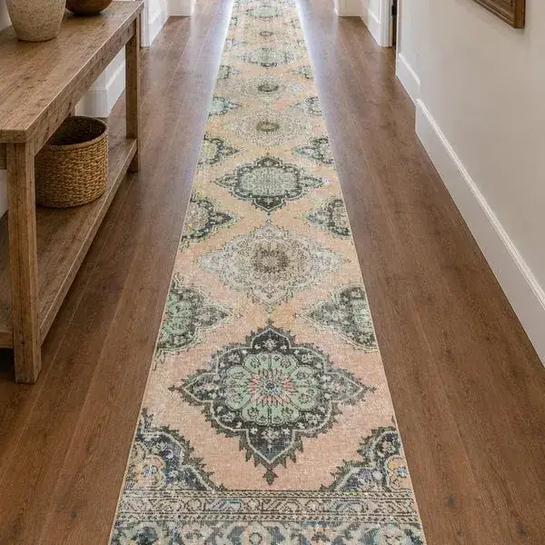 Yamaziot Boho Vintage Rubber Backing 2×10 Rug — view 4