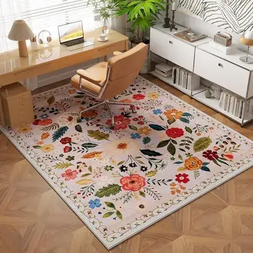 Grambet Boho Floral Rug — view 2