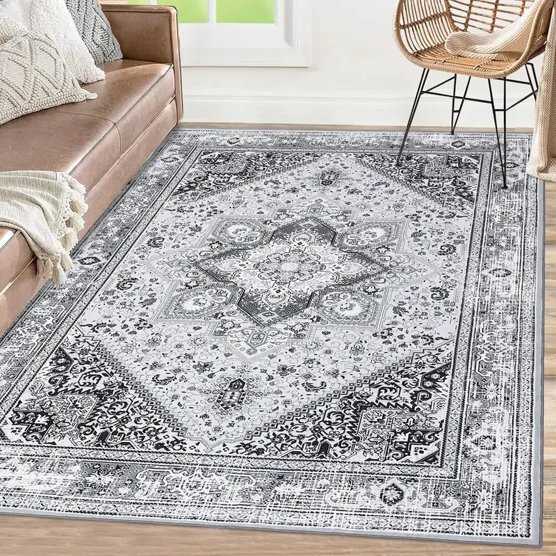 Grambet Boho Floral Rug — view 3