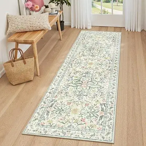 Grambet Floral Ultra-thin Hallways Rug — view 3