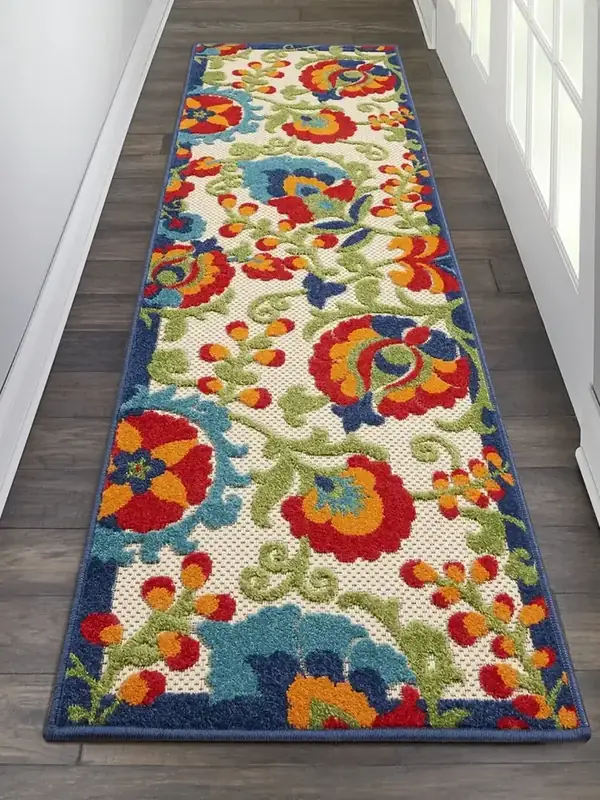 Grambet Floral Ultra-thin Hallways Rug — view 4