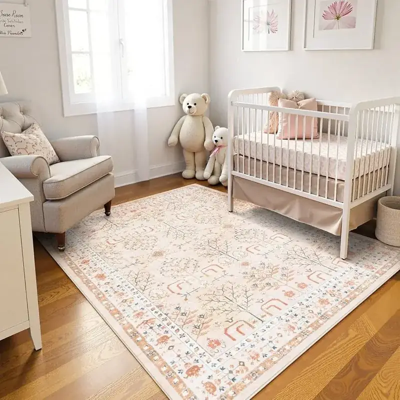 Zeeinx Beige Baby Girl Insect Rug — view 4