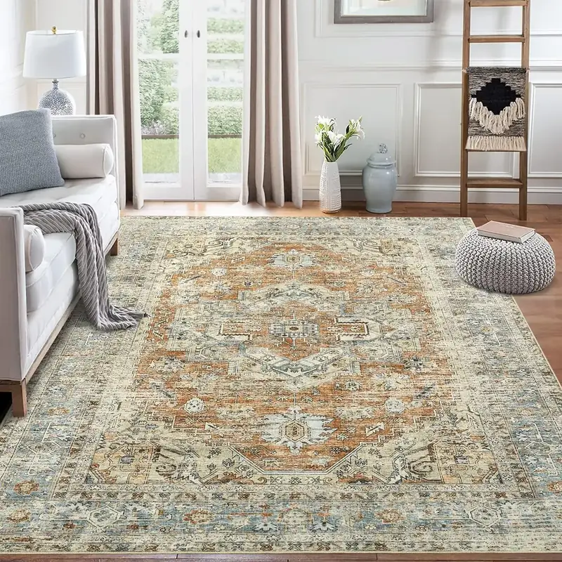 Garveehome Floral Resistance Laundry Sage Rug — view 3