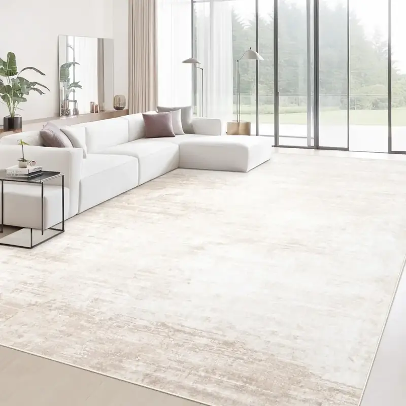 Losbulake Abstract Beige 9×12 Rug — view 3