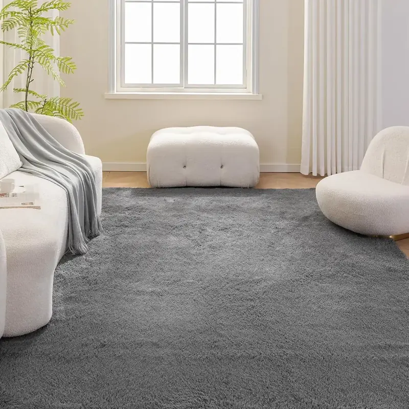 Amazon Basics Fluffy Shaggy 5′ 7 Rug — view 2