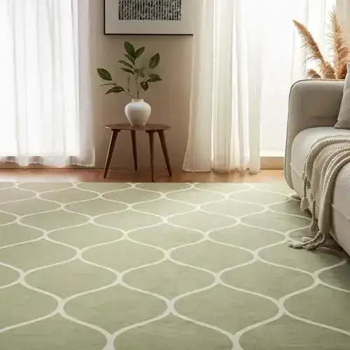 Amazon Basics Geometric Printed 4′ 6 Rug — view 2