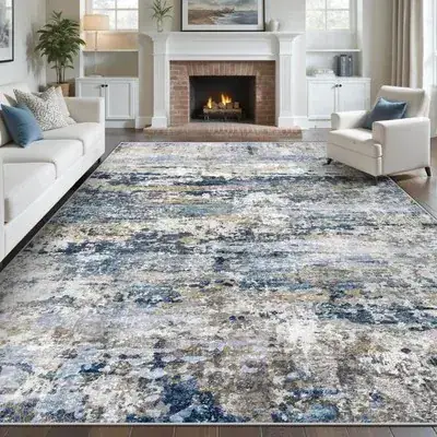 Losbulake Abstract Beige 8×10 Rug — view 3
