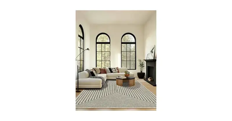 Losbulake Abstract Beige 8×10 Rug — view 4