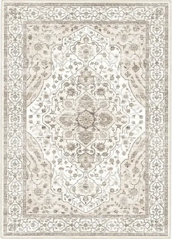 Pmtsns Retro Medallion Beige Rug — view 2