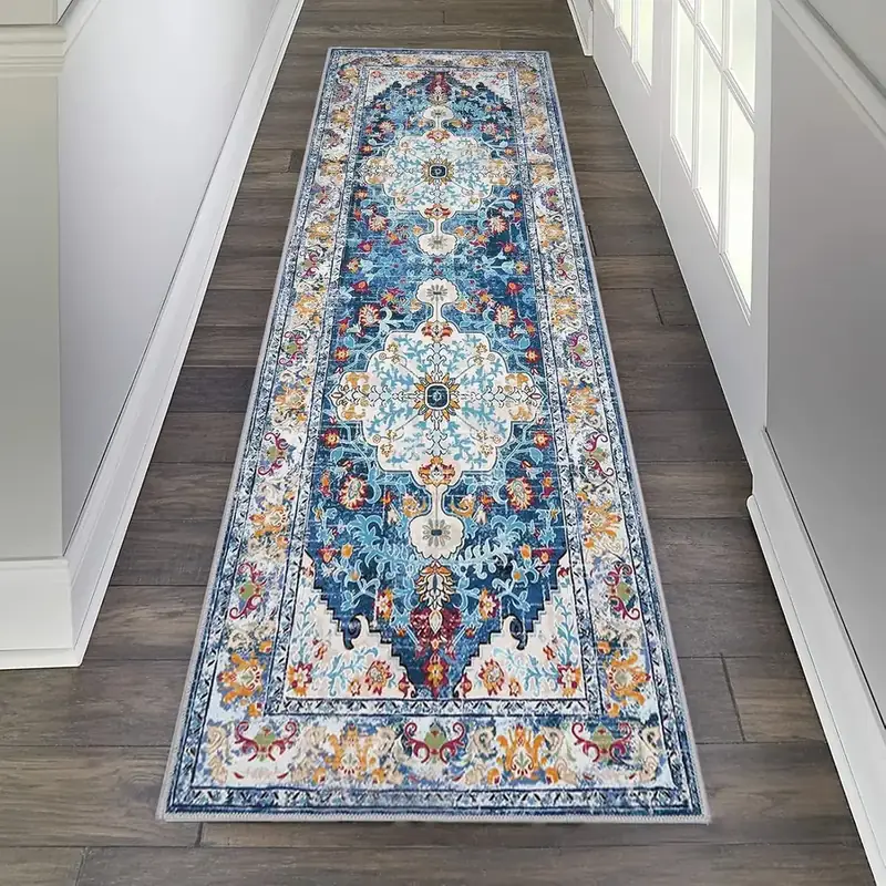 U’artlines Round Laundry Rubber Backing Rug — view 4