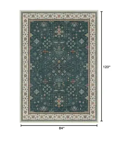 Hazo Haus Under Table Moss Green Rug — view 2
