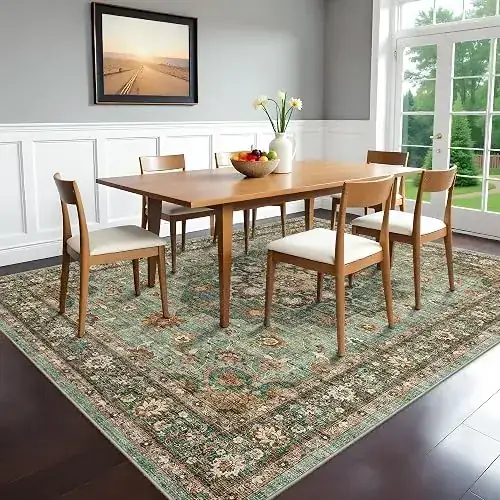 Topruug Under Table Green Perfect Rug — view 3