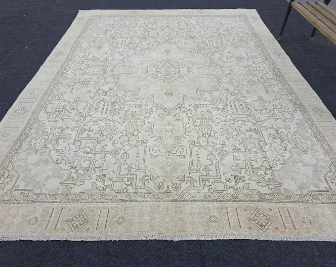 Losbulake Medallion Beige 9×12 Rug — view 4