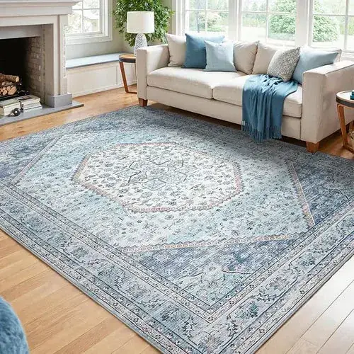 DCX Beige Vintage Floral Botanical Rug — view 2
