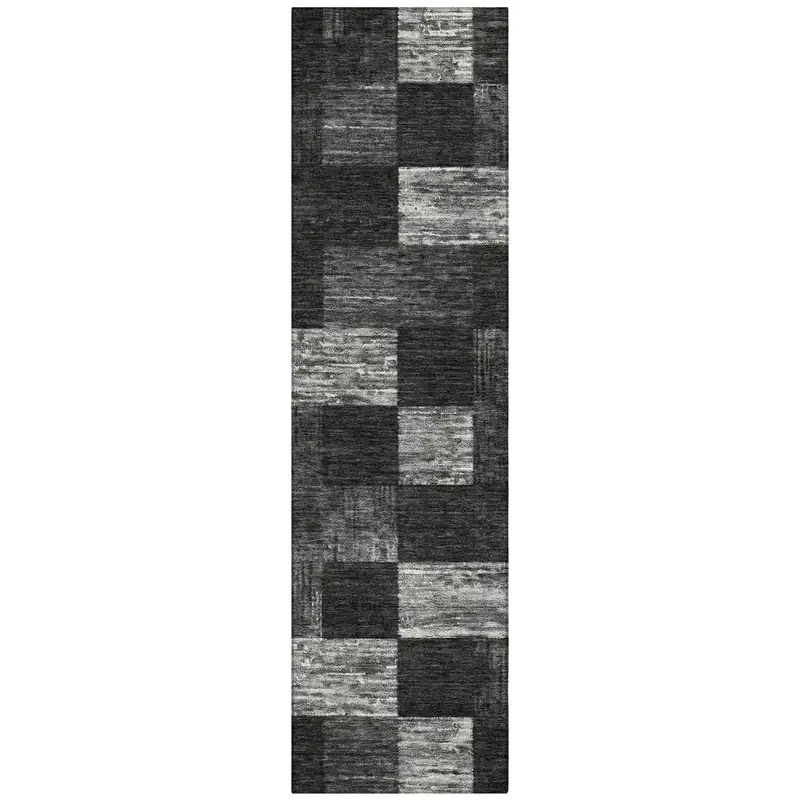 Unknown Black Flower Tumble-dry Rug — view 3