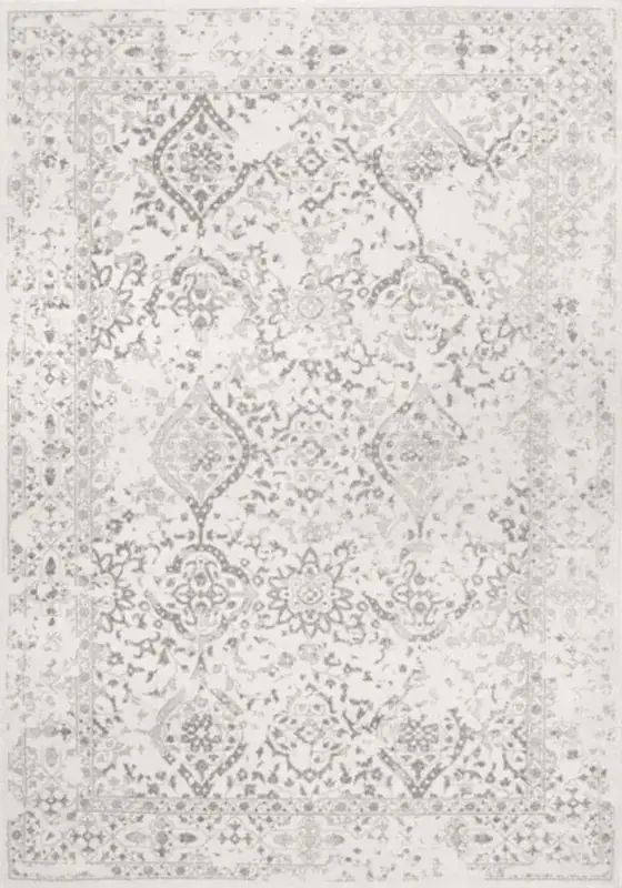 Mftkb Oriental Ivory Silver Rug — view 2