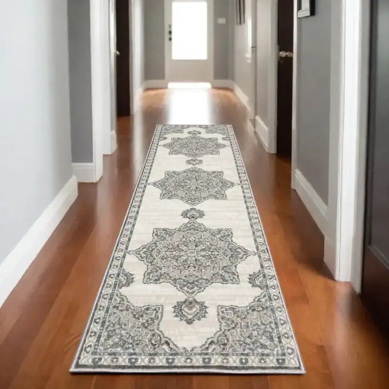 Yamaziot Boho Vintage Rubber Backing 3×12 Rug — view 2