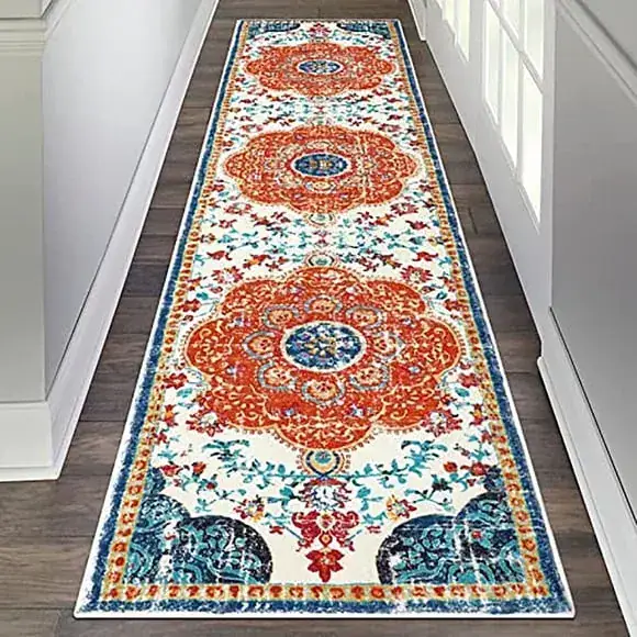 Yamaziot Boho Vintage Rubber Backing 3×12 Rug — view 4