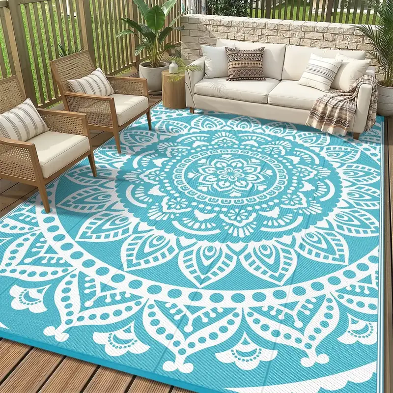 Yamaziot High-low Grid Textured Fluffy Rug — view 3