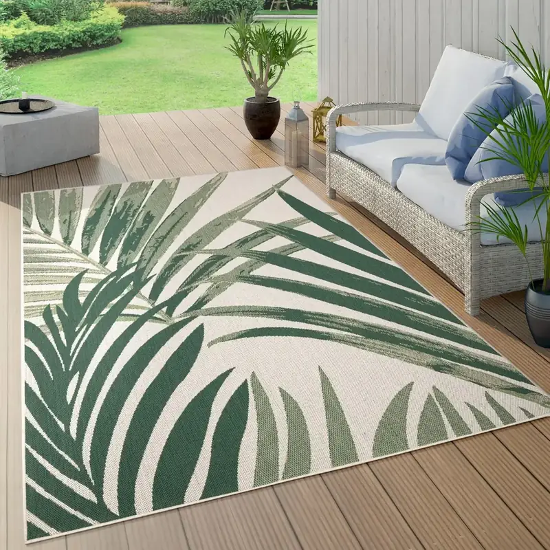 Othilic Boho Tropical Leaf Rug — view 2