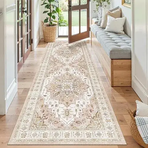 Madane Beige Brown Vintage TPR Rug — view 2