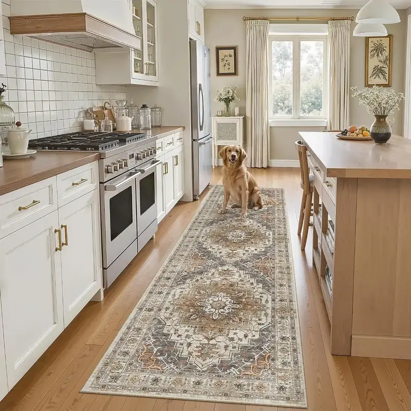 Madane Beige Brown Vintage TPR Rug — view 3