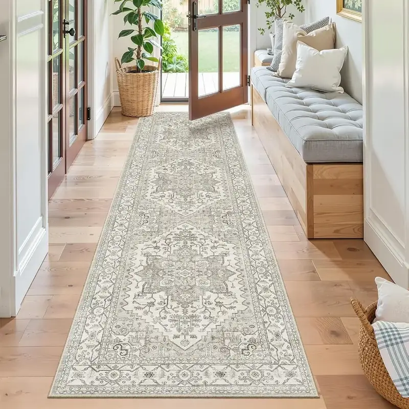 Madane Beige Brown Vintage TPR Rug — view 4