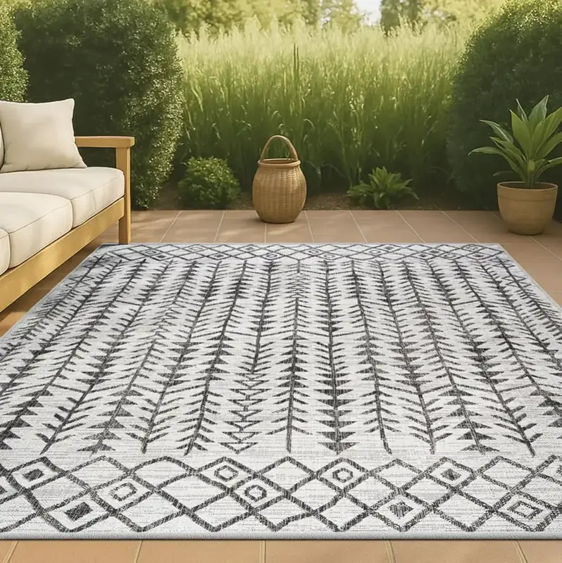 Lena Rug Branch Pattern Easy Clean Rug — view 4