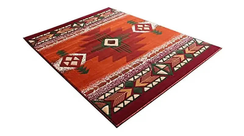 Zoainuos Navajo Southwestern Tribal Door Rug — view 2