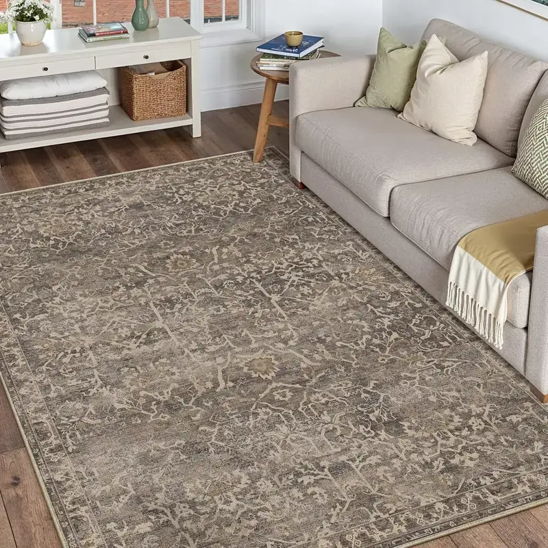 Hugear Vintage Beige Rug — view 3