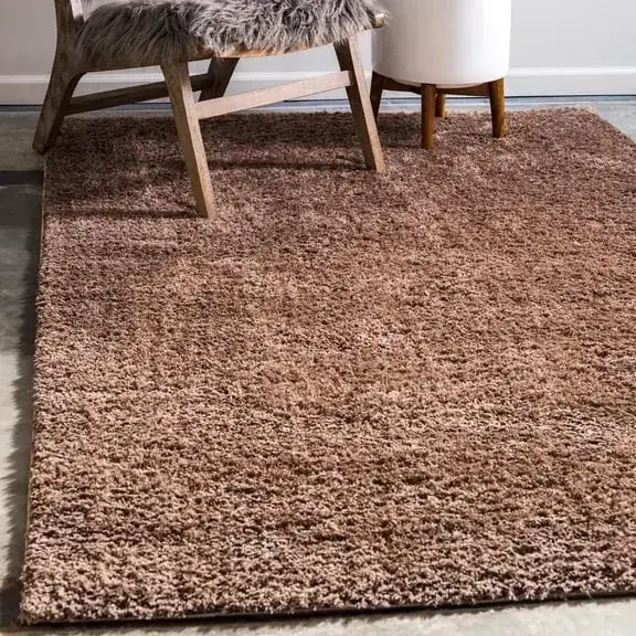 Unique Loom Solid Shag Collection Rug