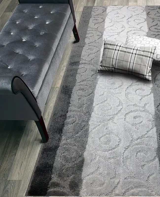 ORFA HOME Custom-length Anthracite Grey Rubber Rug — view 3